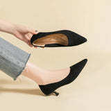 Orthoture's Casual Knit Kitten Heel Pumps for Women-caipcmall