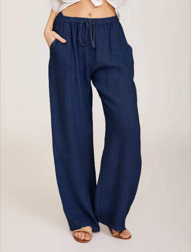 Women's Casual Cotton and Linen Loose Yoga Pants