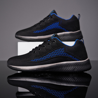 MEN'S EXTENDED WIDTH FOOT AND HEEL COMFORTABLE BREATHABLE SNEAKERS-caipcmall