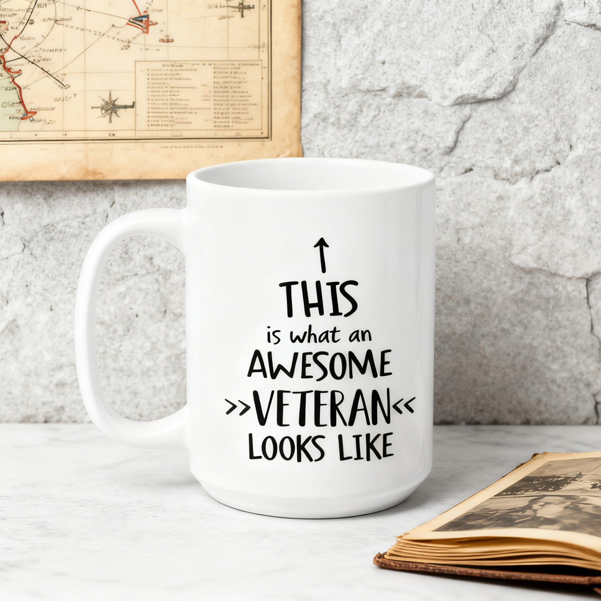 This Is What An Awesome Veteran Looks Like Funny Mug