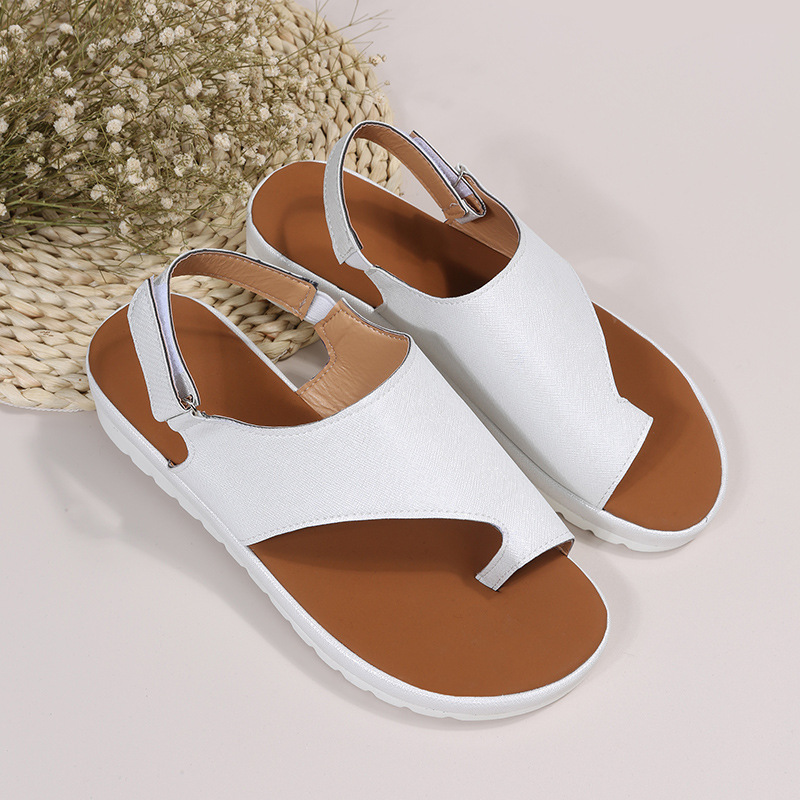 2023 Womens Summer Peep Super Comfortable Vintage Leather Sandals