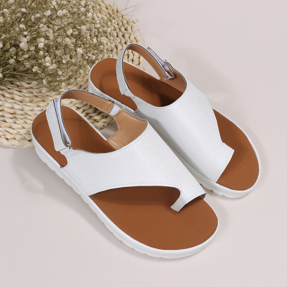 2023 Womens Summer Peep Super Comfortable Vintage Leather Sandals