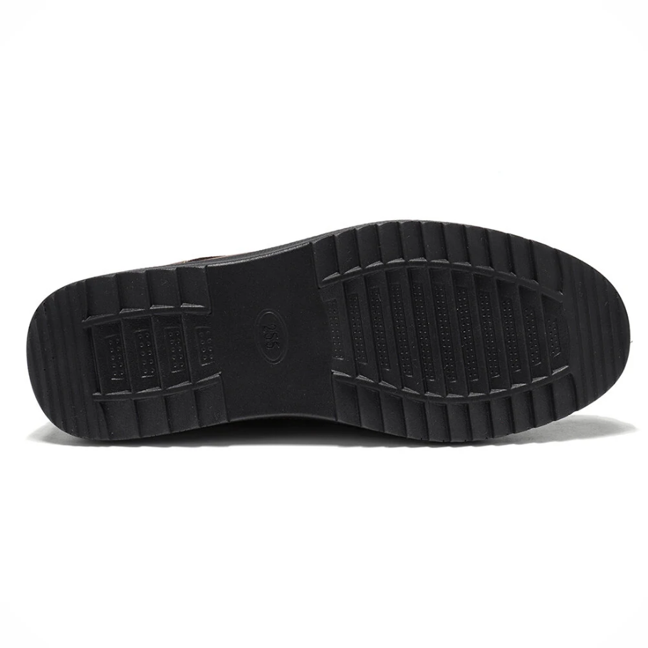 Mens Soft Insole Casual Comfortable Leather Slip On Loafers-caipcmall