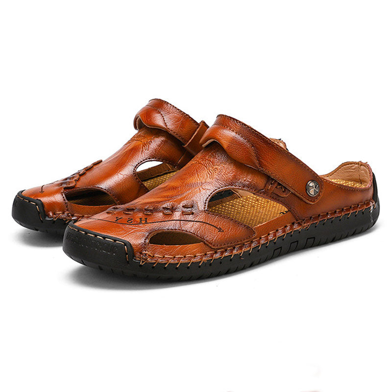 🔥HOT SALE🎁--50% OFF 🎉 Men's Casual Breathable Leather Sandals-caipcmall