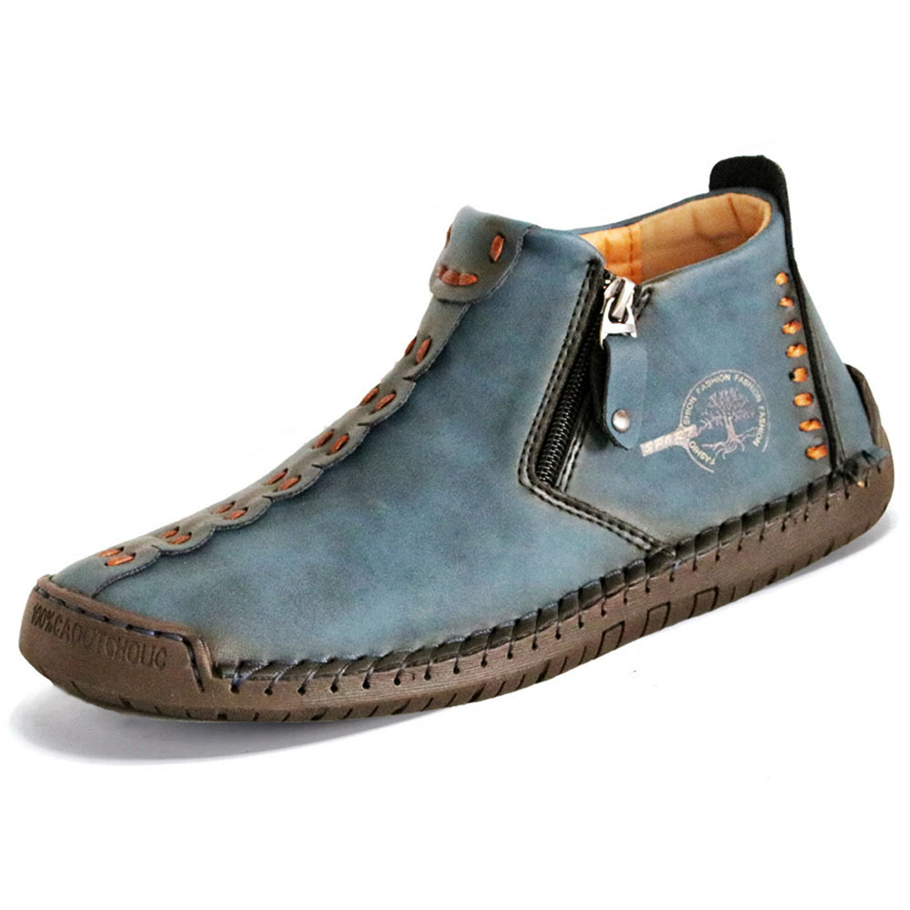 Men's Outdoor Leisure Handmade Zipper Martin Boots(🔥Two Pairs Free Shipping🔥)-caipcmall