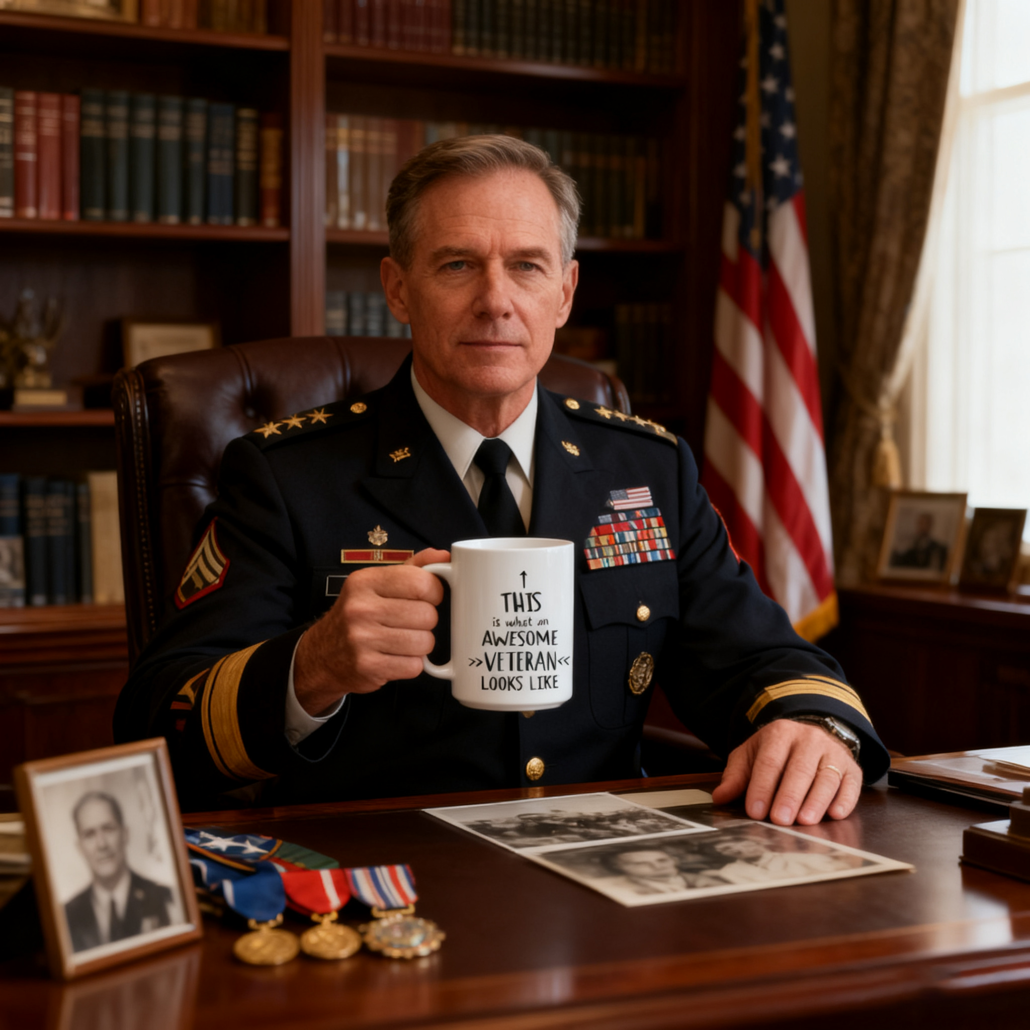 This Is What An Awesome Veteran Looks Like Funny Mug