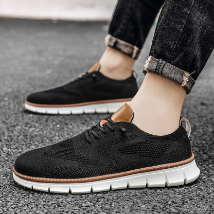 Summer men's breathable sports flying mesh shoes