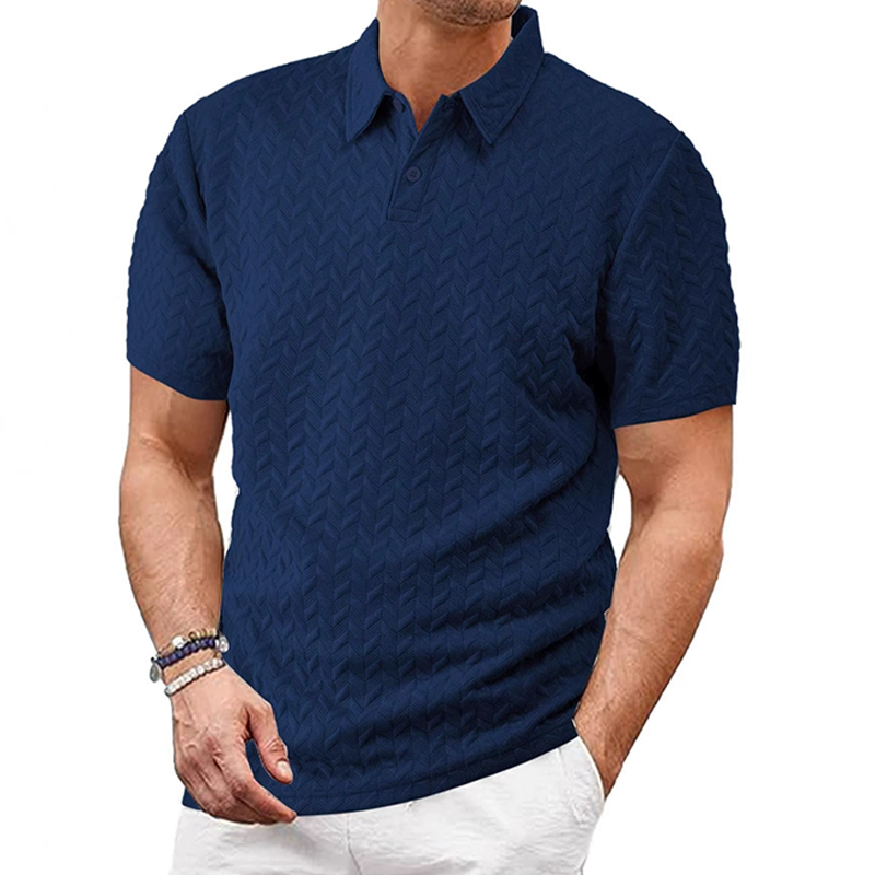 MARCO LUCA | Loose casual men's short-sleeved polo shirt