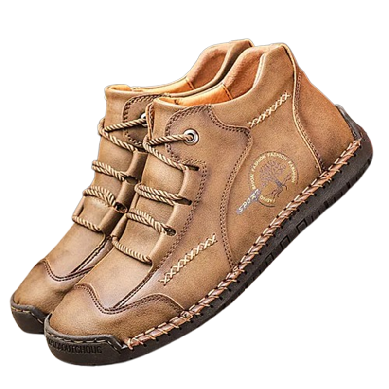 Men's Stylish Casual Comfy Soft Sole waterproof non-slip Leather Ankle Boots