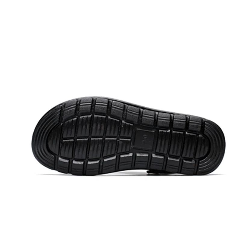 Men's Summer Genuine Leather Sandals Comfortable Slip-on Beach Shoes-caipcmall