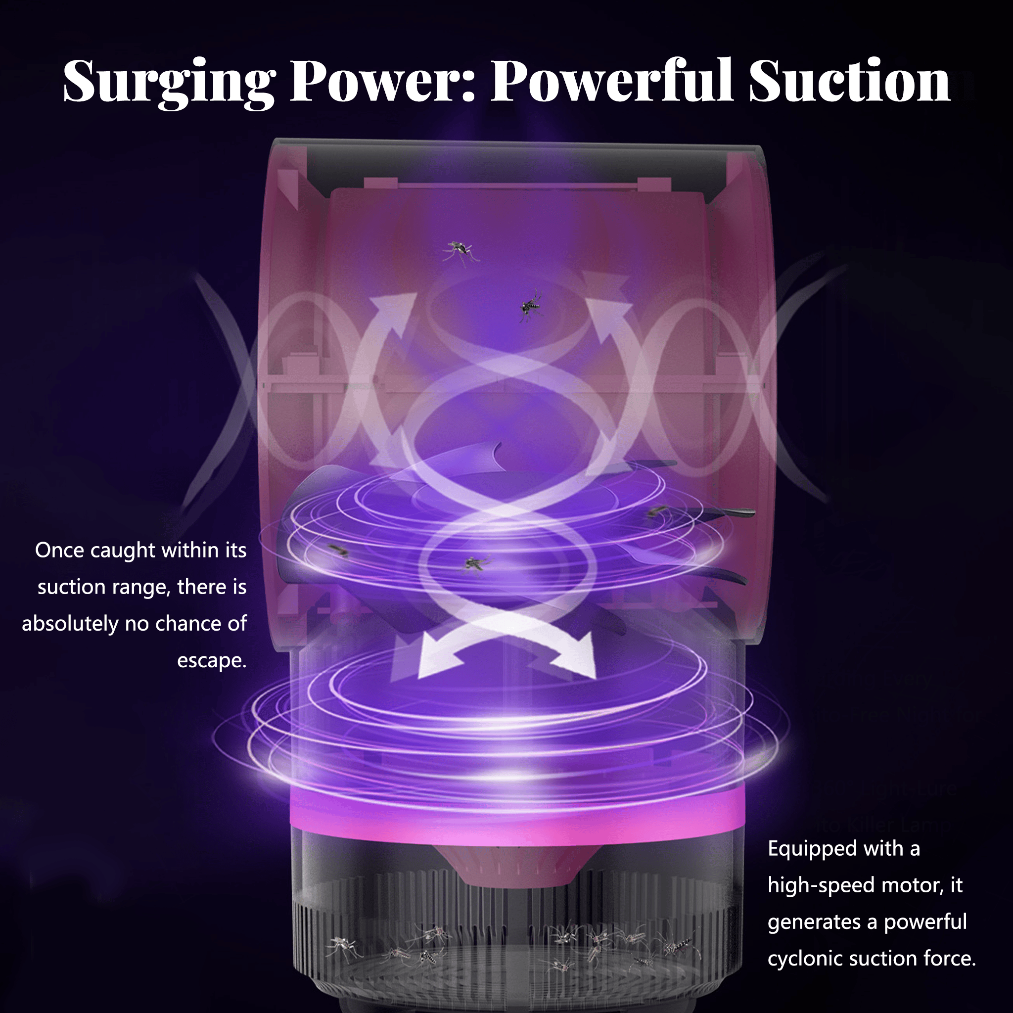 🔥Mother's Day Promotion🦟 Indoor Household Mosquito Killer Lamp — Plug-in Suction-Type Mosquito Trap