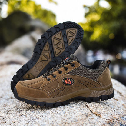 Men's Comfy Arch Support Lightweight Waterproof Non-Slip Hiking Orthopedic Shoes-caipcmall
