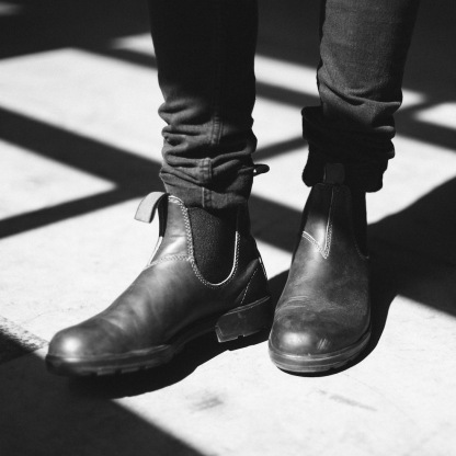 Vintage Leather Boots Martin Boots-caipcmall