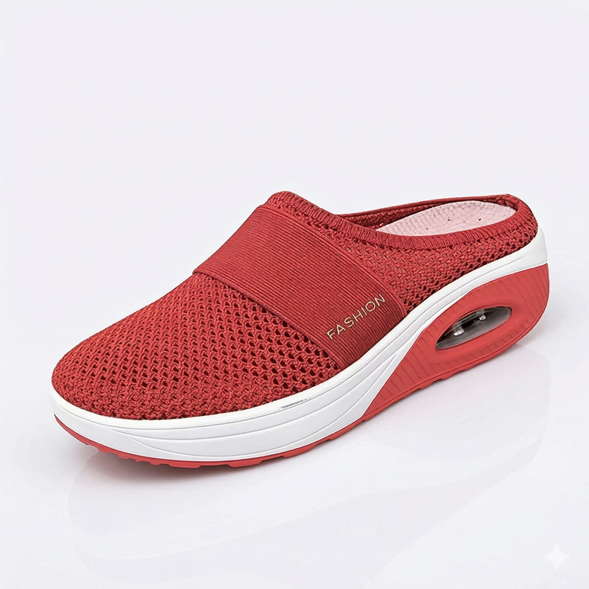 Diabetic Air-Cushion Slip-On Walking Shoes, Orthopedic Diabetic Slippers, with Arch-Support for Women