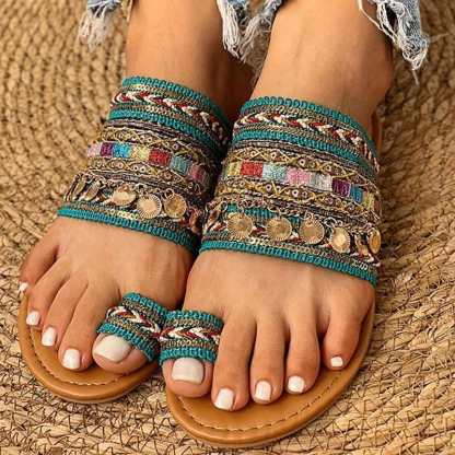 2024 Boho Style Toe Ring Sandals
