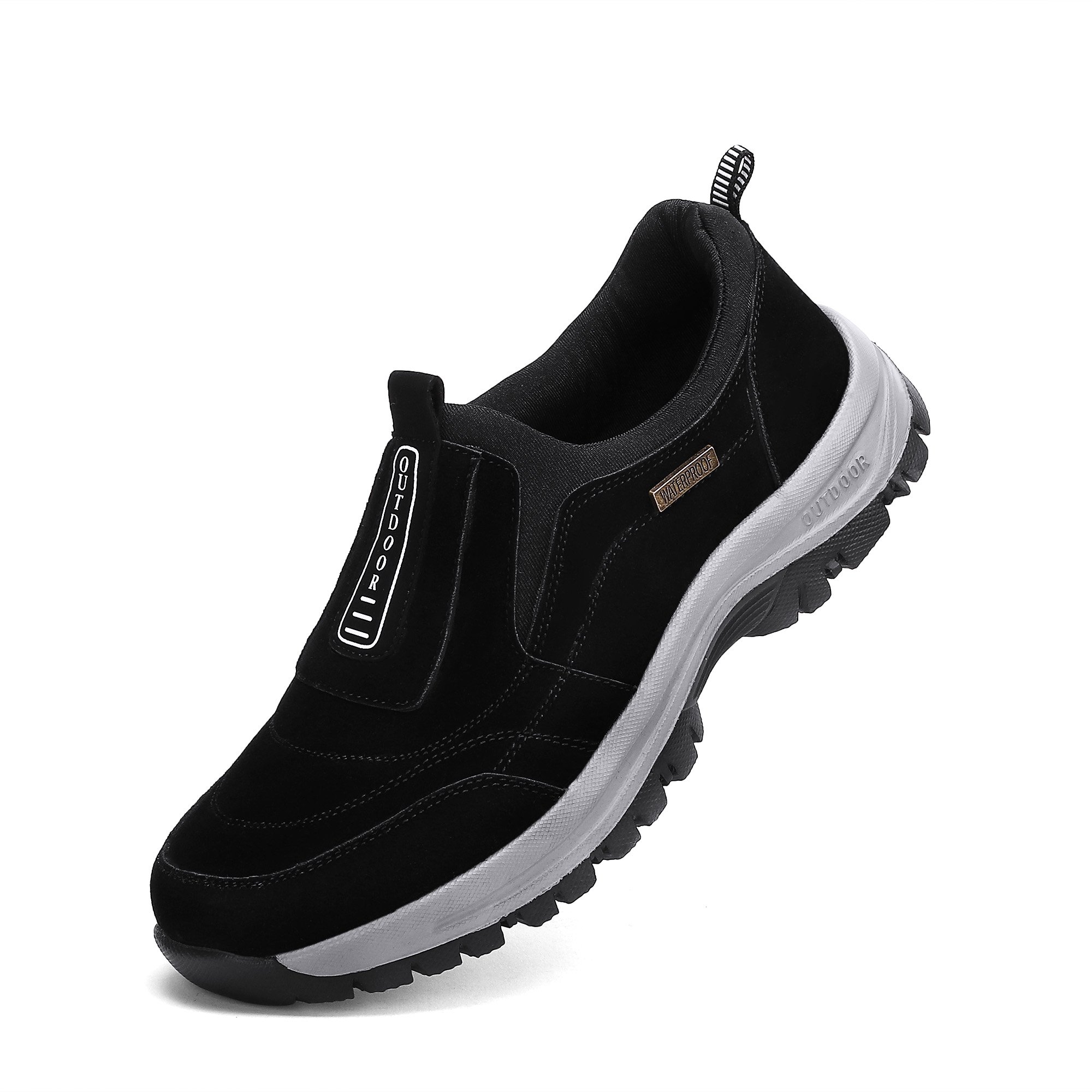 MEN'S EXTENDED WIDTH FOOT COMFORTABLE SNEAKERS WITH ARCH SUPPORT AND SHOCK ABSORPTION-caipcmall