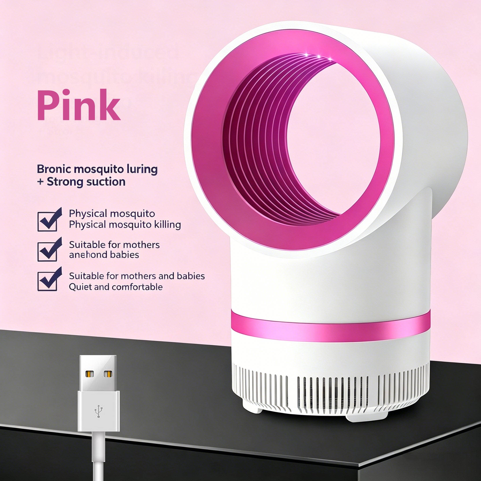 🔥Mother's Day Promotion🦟 Indoor Household Mosquito Killer Lamp — Plug-in Suction-Type Mosquito Trap