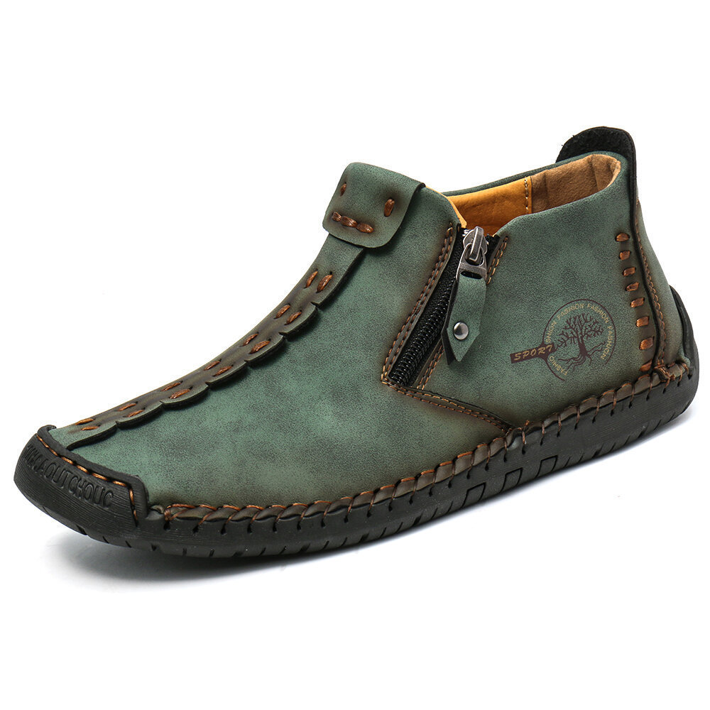 Men's Outdoor Leisure Handmade Zipper Martin Boots(🔥Two Pairs Free Shipping🔥)-caipcmall