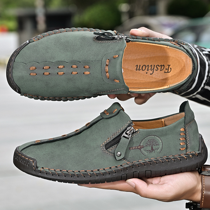 ⏰Promotion 70% OFF --2025 New Men's Large Size Hand-Stitched Cowhide Casual Shoes