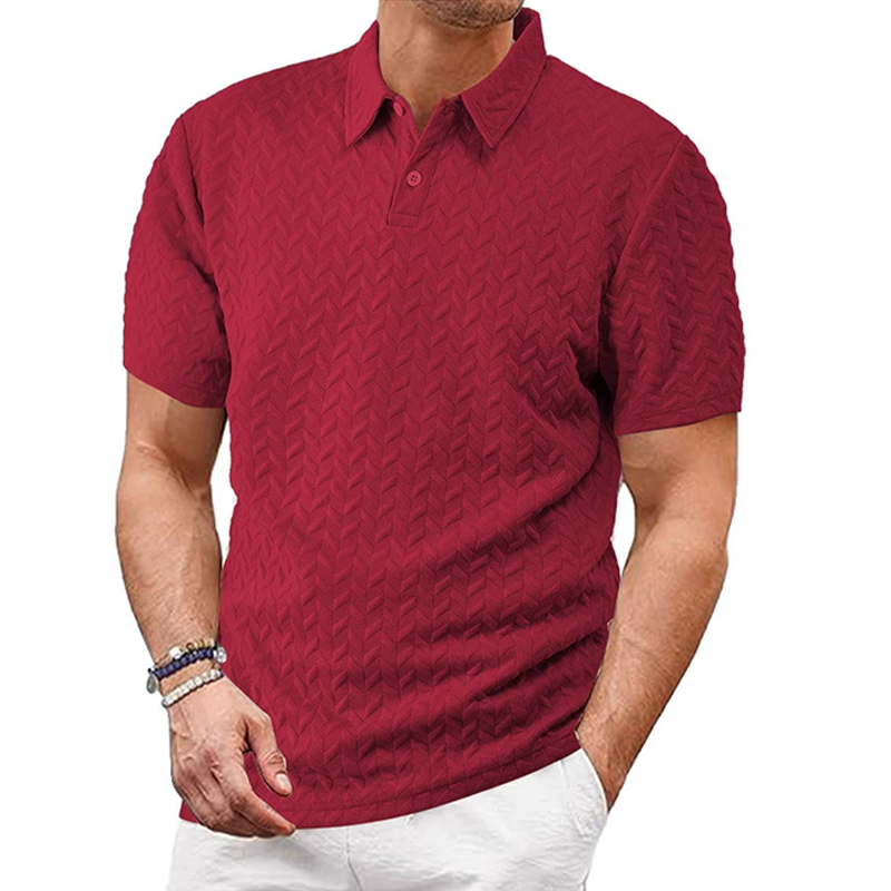 MARCO LUCA | Loose casual men's short-sleeved polo shirt