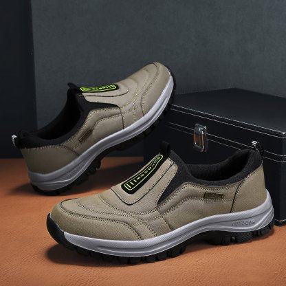 MEN'S EXTENDED WIDTH FOOT COMFORTABLE SNEAKERS WITH ARCH SUPPORT AND SHOCK ABSORPTION-caipcmall