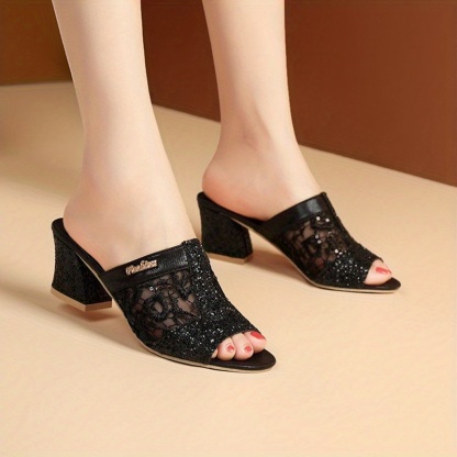 😍Last Day 50% OFF😍 - Women's Glitter Sequins Decor Sandals