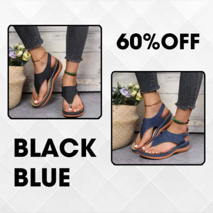 🔥Last Day Promotion 70% OFF🔥 Leather Orthopedic Arch Support Sandals Diabetic Walking Sandals-caipcmall
