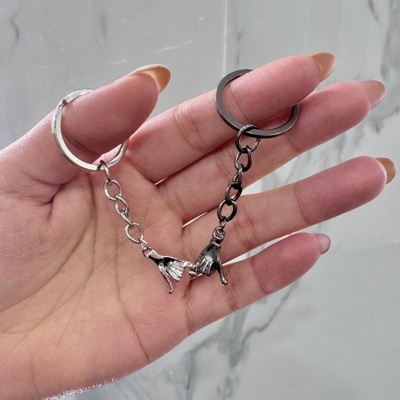 ✨Valentine's Day Limited Offer🎁-2PCS Pinky Promise Matching Keychains💘