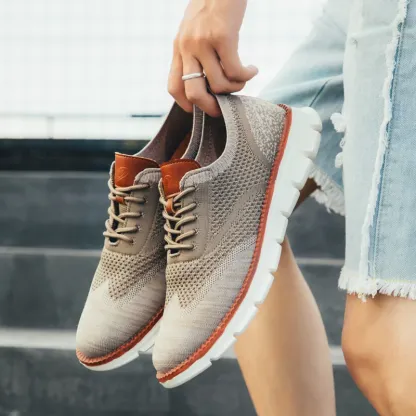 🔥Last Day Promotion 70% OFF 🎁 Men's Breathable Flyknit Sneakers - 6701-caipcmall