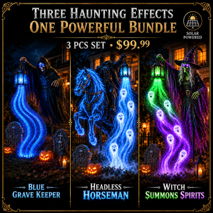 🎁Today 50% OFF🎁💀Animated Soul Harvester Solar Garden Light