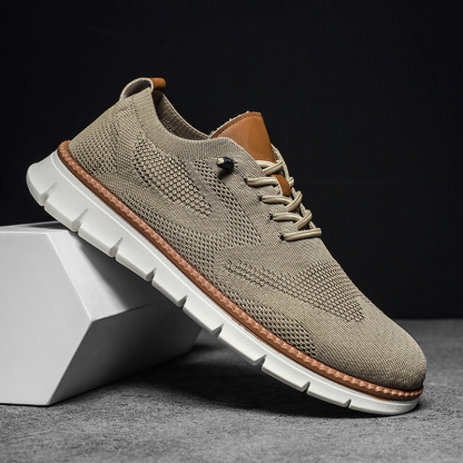 Summer men's breathable sports flying mesh shoes