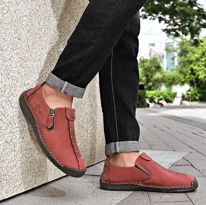 ⏰Promotion 70% OFF --2025 New Men's Large Size Hand-Stitched Cowhide Casual Shoes