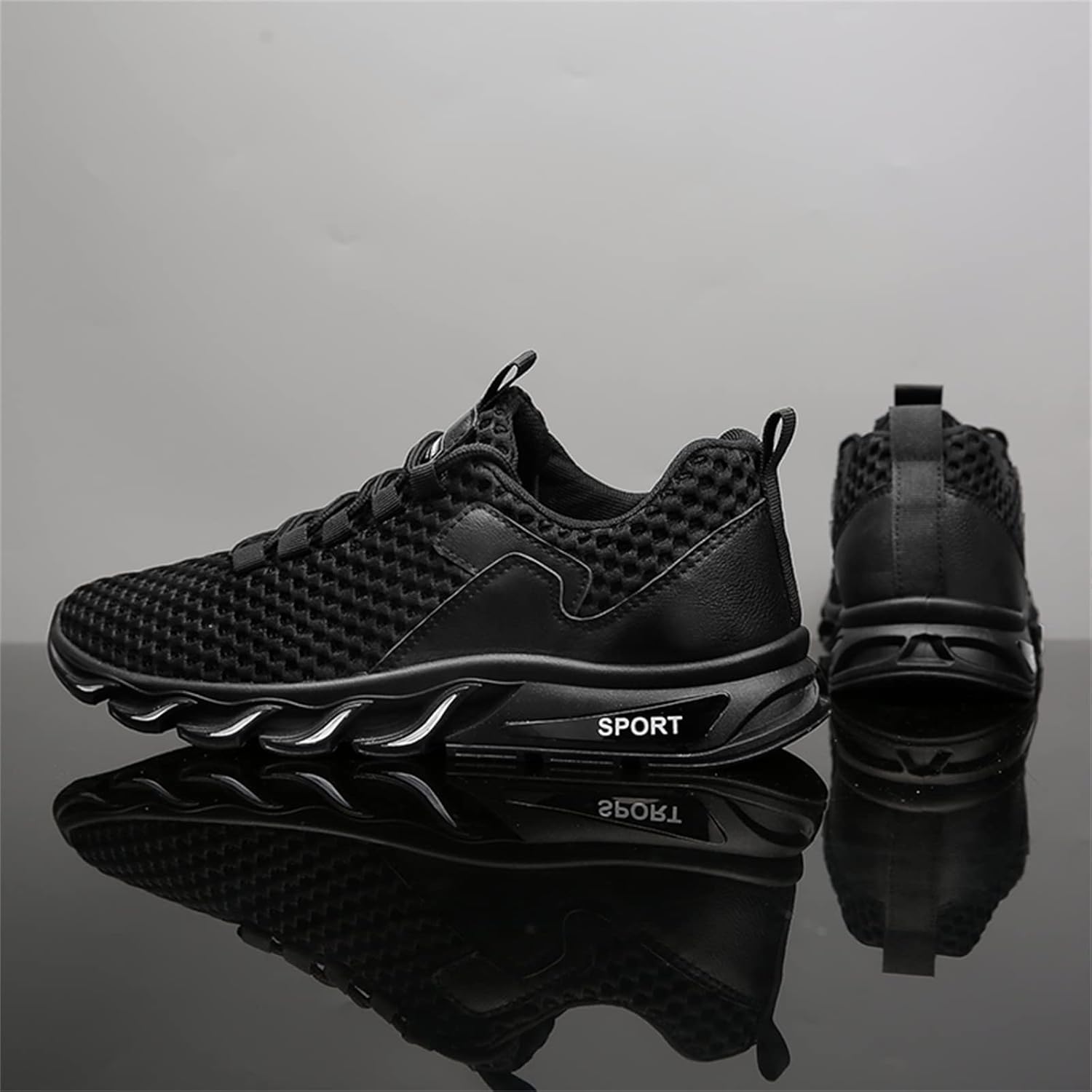 Men's Flyknit Mesh Breathable Sports Casual Shoes-caipcmall