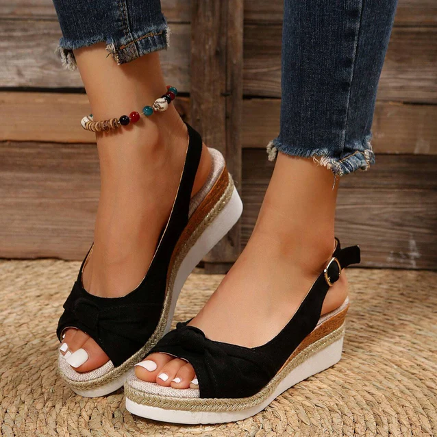 🔥Last Day Promotion 50% OFF - ComfyStep | Women's Sandals for Bunions Ladies Fashion Summer Solid Color Fabric Casual