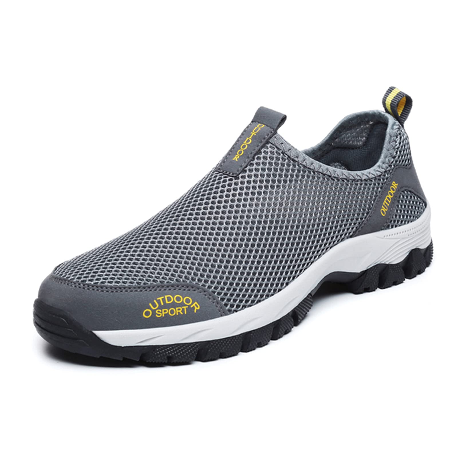 Men's Comfy Summer Hollow Out Breathable Mesh Casual Walking Shoes-caipcmall