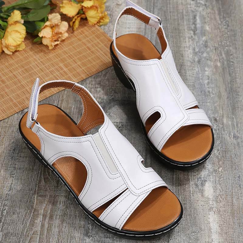 2023 Womens Premium Leather Arch Support Orthopedic Sandals