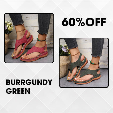 🔥Last Day Promotion 70% OFF🔥 Leather Orthopedic Arch Support Sandals Diabetic Walking Sandals-caipcmall