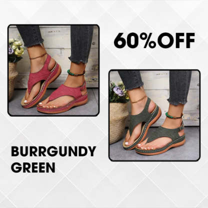 🔥Last Day Promotion 70% OFF🔥 Leather Orthopedic Arch Support Sandals Diabetic Walking Sandals-caipcmall