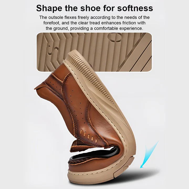 💥50% OFF⏳Men's Comfortable Arch Support Slip-On Leather Loafers