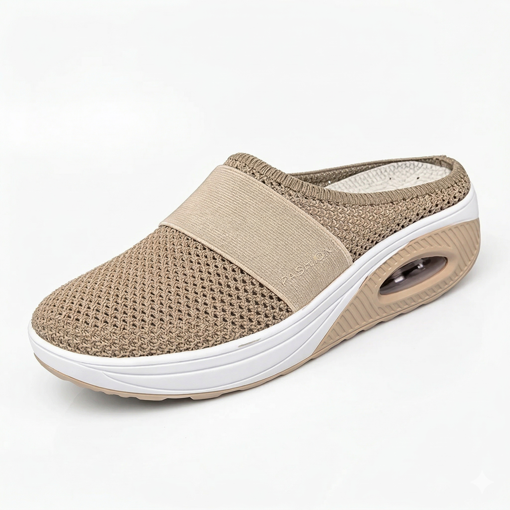 Diabetic Air-Cushion Slip-On Walking Shoes, Orthopedic Diabetic Slippers, with Arch-Support for Women