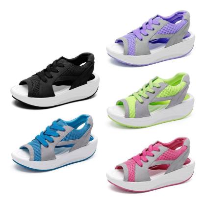 FUMOOD Platform Sandals Platform Wedge Breathable Rocking Shoes, Comfortable Sports Casual Women's Shoes