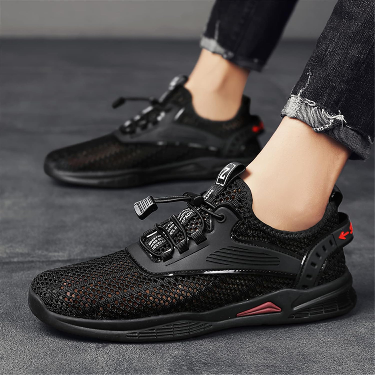 Men's Flyknit Mesh Breathable Sports Casual Shoes-caipcmall