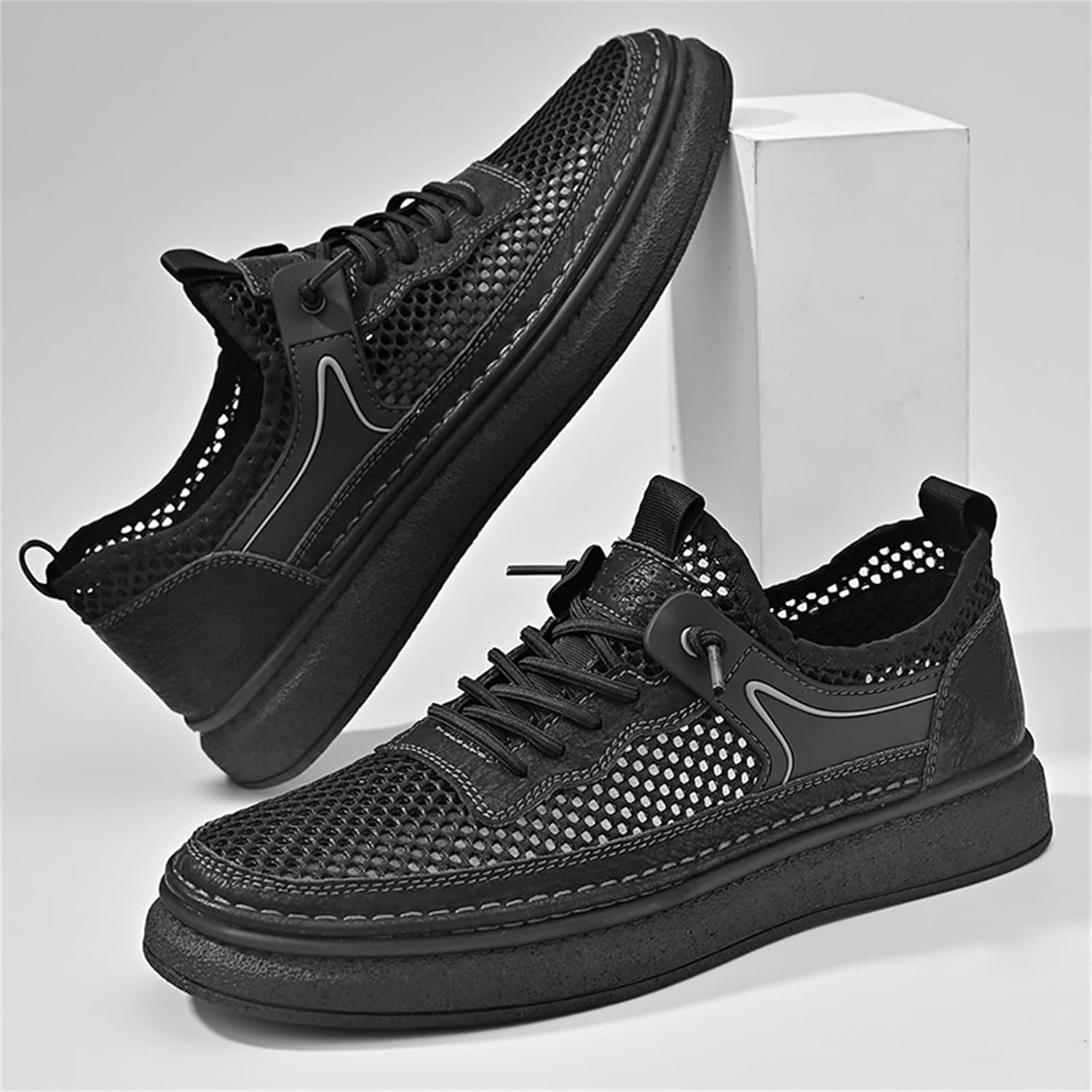 Men's Flyknit Mesh Breathable Sports Casual Shoes-caipcmall