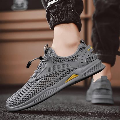 Men's Flyknit Mesh Breathable Sports Casual Shoes-caipcmall