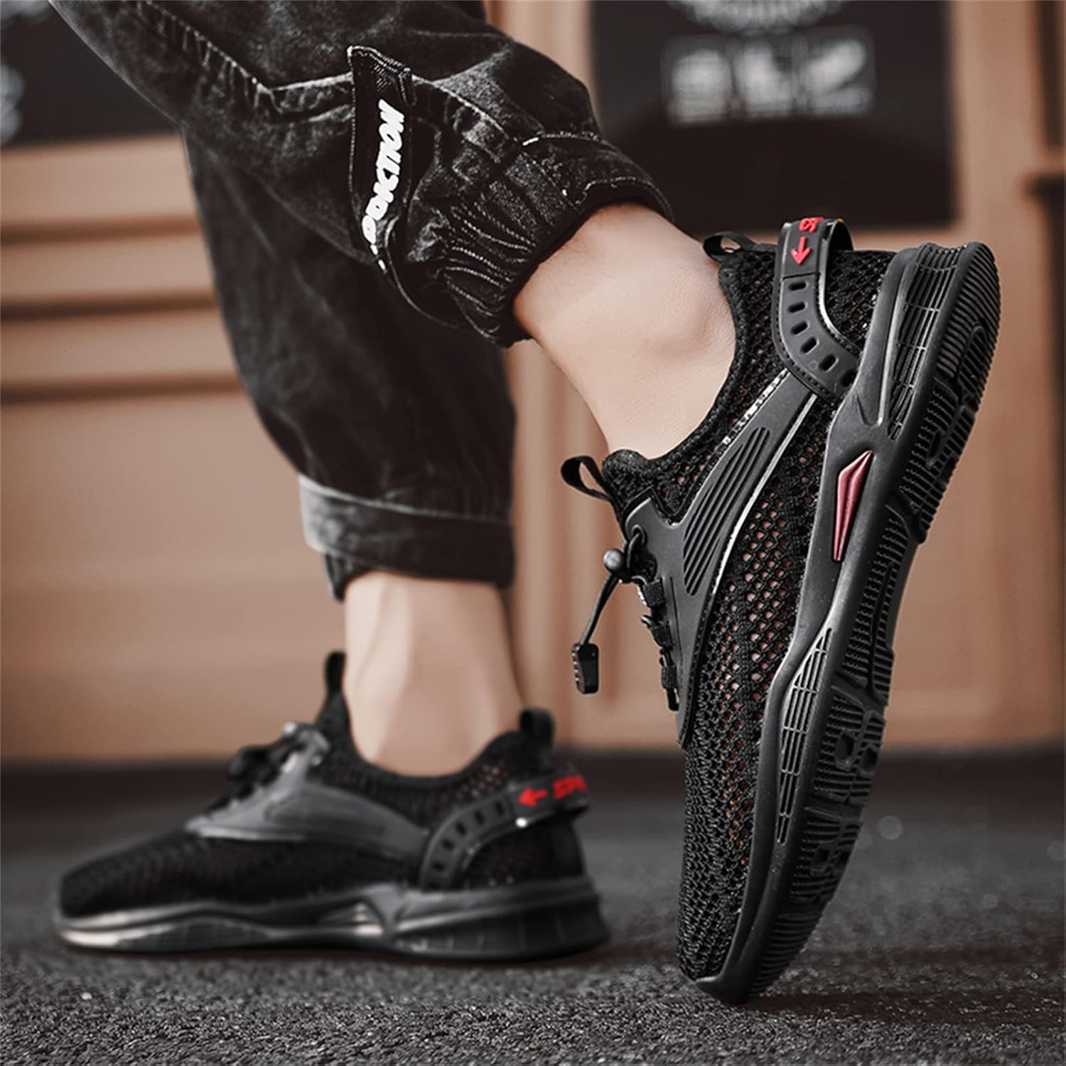 Men's Flyknit Mesh Breathable Sports Casual Shoes-caipcmall