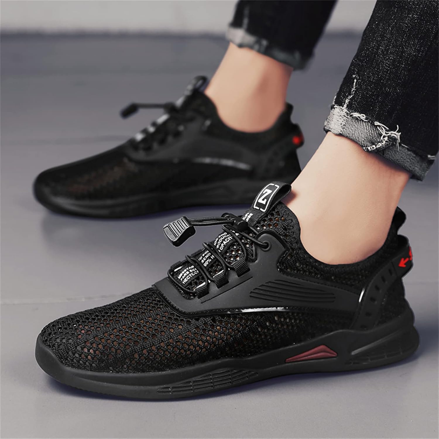 Men's Flyknit Mesh Breathable Sports Casual Shoes-caipcmall