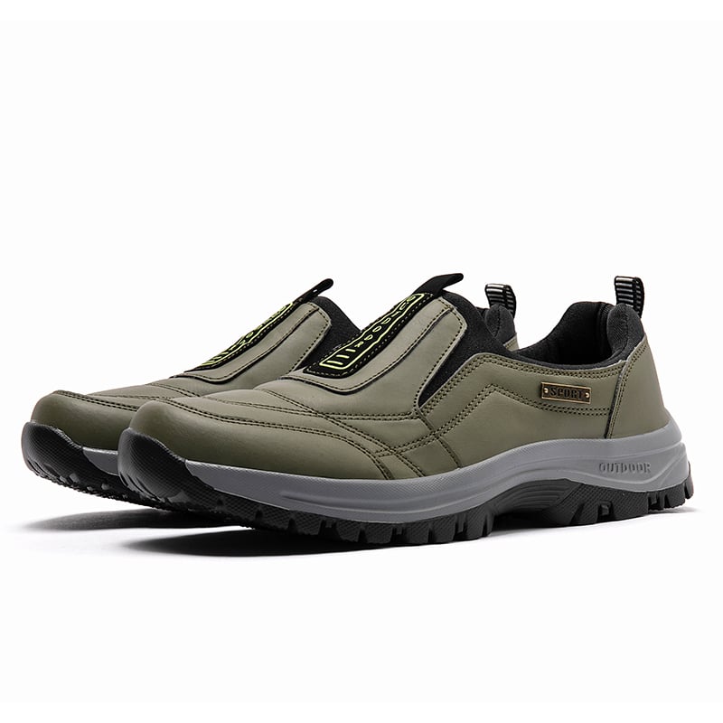 MEN'S EXTENDED WIDTH FOOT COMFORTABLE SNEAKERS WITH ARCH SUPPORT AND SHOCK ABSORPTION-caipcmall