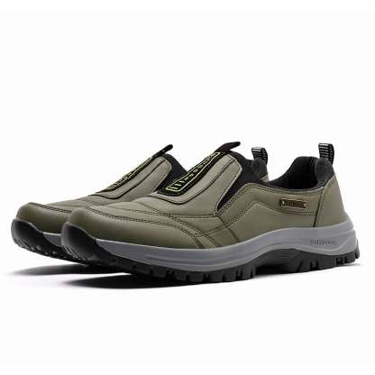 MEN'S EXTENDED WIDTH FOOT COMFORTABLE SNEAKERS WITH ARCH SUPPORT AND SHOCK ABSORPTION-caipcmall