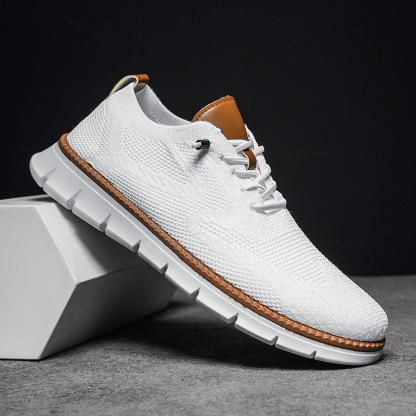 Summer men's breathable sports flying mesh shoes