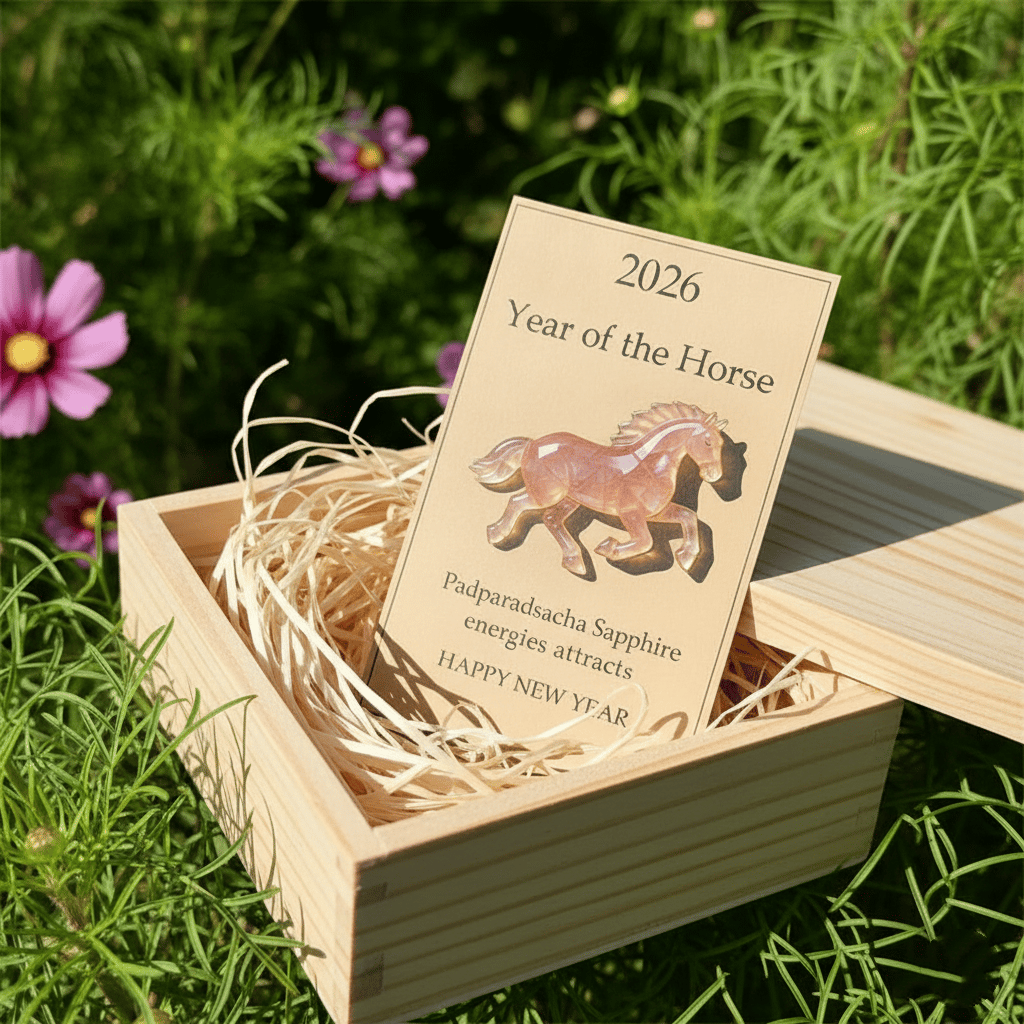 🌅🐎 2026 Year of the Horse: Padparadscha Sapphire Glow — Symbol of Romance & Rare Beauty